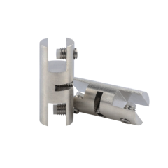 Double Sided Side Clamp 5/16" <p>The Vertical side clamp is perfect for hanging art, signs, banners, foam-board, plexiglass and acrylic pocket displays available through Systematic Art.</p>

<p>The Double-Sided cable clamp is used to create a continuous