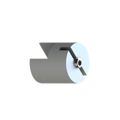 Single Sided Center Side Clamp 1/2" The Vertical round profile side clamp is perfect for hanging banners signs, banners and foam-board.

The side clamp is ideal for window displays, menu boards, offices, conference rooms and in areas where ite