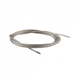Stainless Steel Cable The 1.8 mm. thick stainless steel aircraft cable with fused ends is compatible with Systematic Art's Self Gripping Looper. If you want to create tension with this cable, use a tension coil spring.