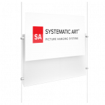 Acrylic Landscape Pocket Display The Acrylic Pocket Display is used to easily hang photos, real estate listings, advertisements, documents, menus, and artwork.

This clear sign holder is suspended using both cables and clamps. If you like this