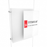 Acrylic Portrait Pocket Display The Acrylic Pocket Display is used to easily hang photos, real estate listings, advertisements, documents, menus, and artwork.

The pocket display is suspended using both cables and clamps.