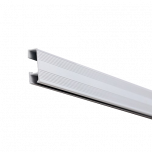 Deco Click Track Picture Rail The Click Track Deco with its raised decorative channel adds an extra modern design element to the classic Click Track. 

The versatile and easy to install click track can be used with aluminum hanging rods or cab