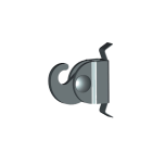 Museum Rod Hook - Heavy The Heavy Duty Hanging Hook easily slides on to the rod and grabs once the hook is placed in its horizontal position.
The self-locking cam action Museum Hook for Rods can support 64 lbs / 29 kg of weight on the aluminum rod a