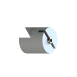 Single Sided Center Side Clamp 1/2" The Vertical round profile side clamp is perfect for hanging banners signs, banners and foam-board.
The side clamp is ideal for window displays, menu boards, offices, conference rooms and in areas where ite