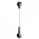 Tensioned Cable Kit - Point To Point - Fixed Anchor Plates The articulated brass made Point-To-Point tension kit with its fixed anchor plate gives users the ability to suspend objects from ceiling to floor, wall to wall and ceiling to wall.
O